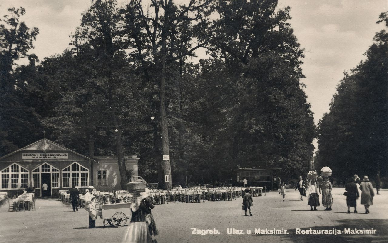 Park Maksimir oko 1930. godine, ulaz A